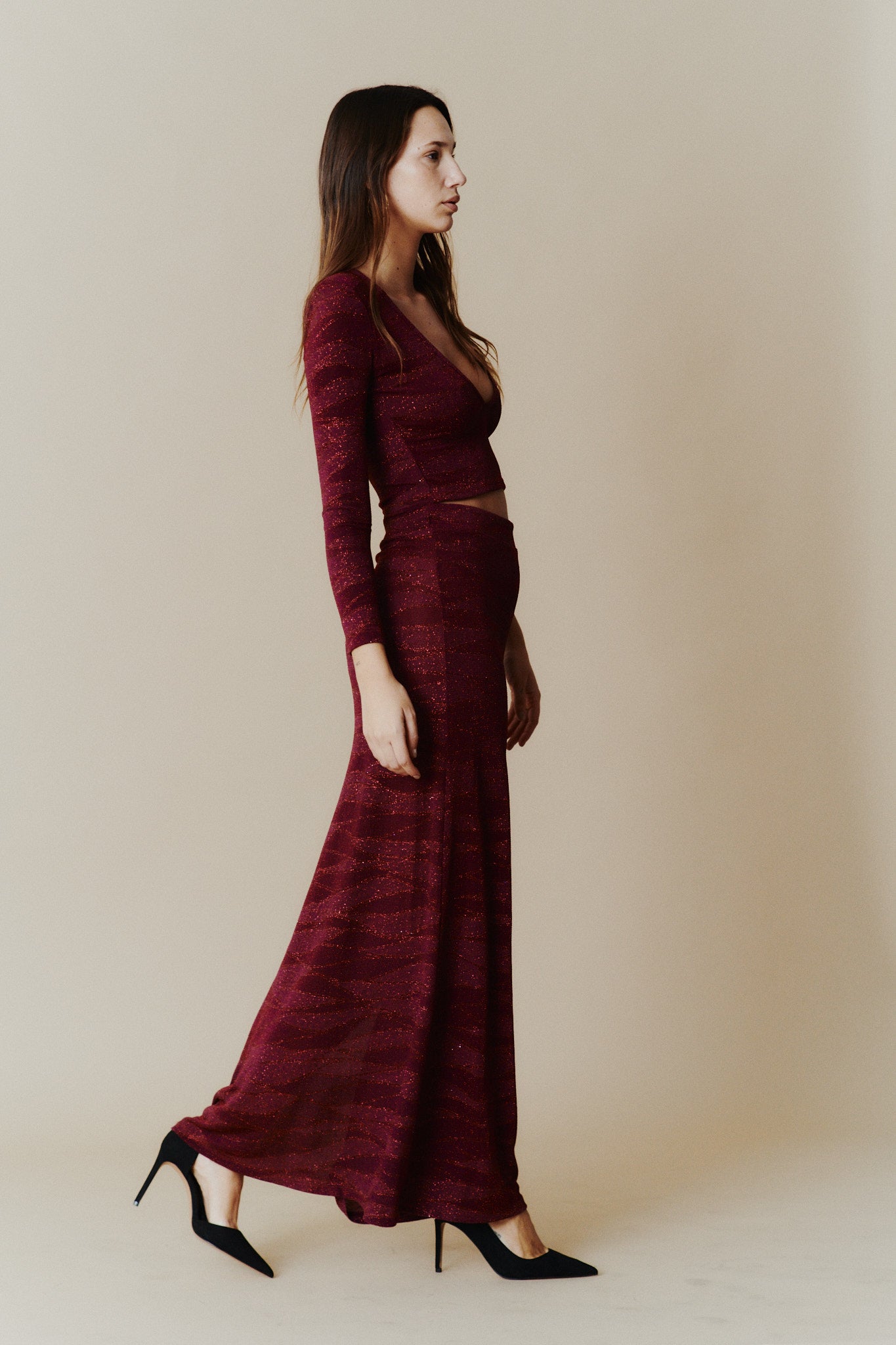 Falda Afrodita Shine purple