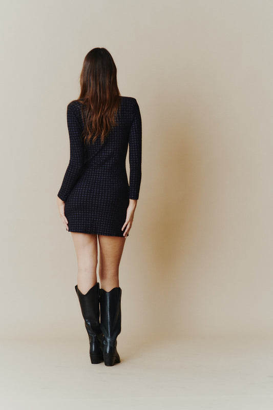 Vestido Nix Shine black corto winter