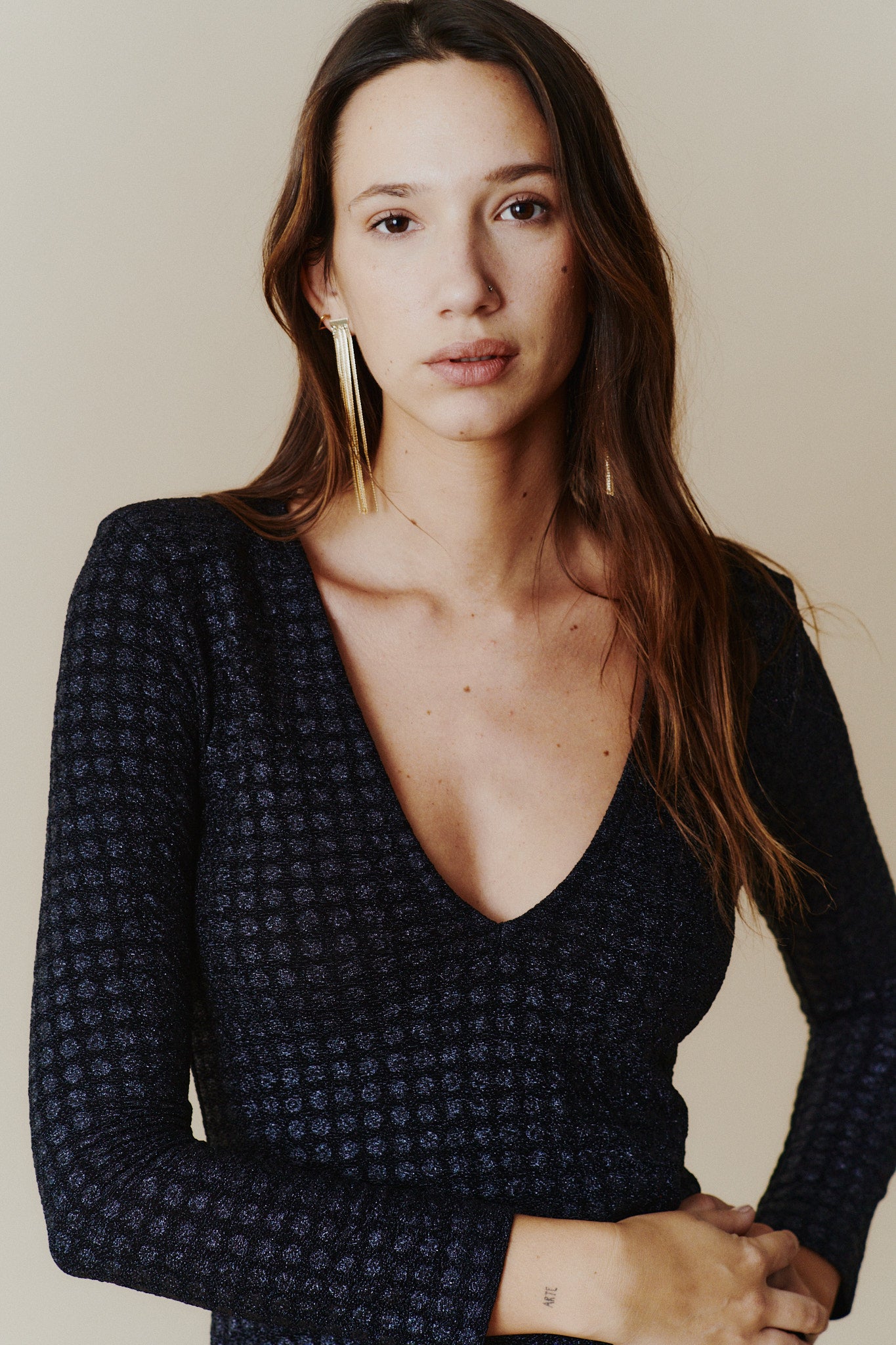 Vestido Nix Shine black corto winter