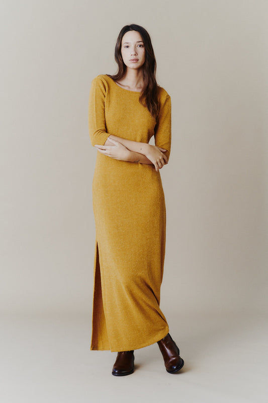 Vestido Afrodita Mustard winter