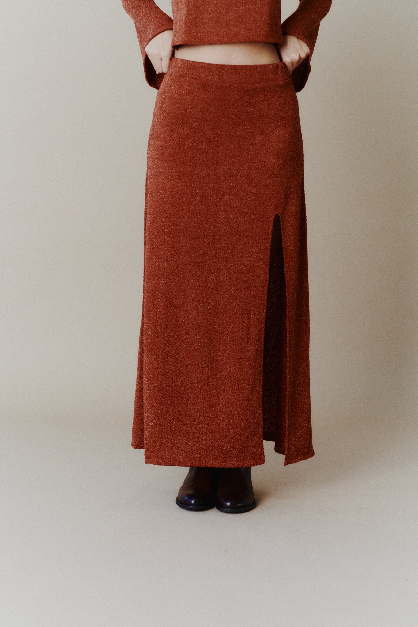 Malala black winter skirt