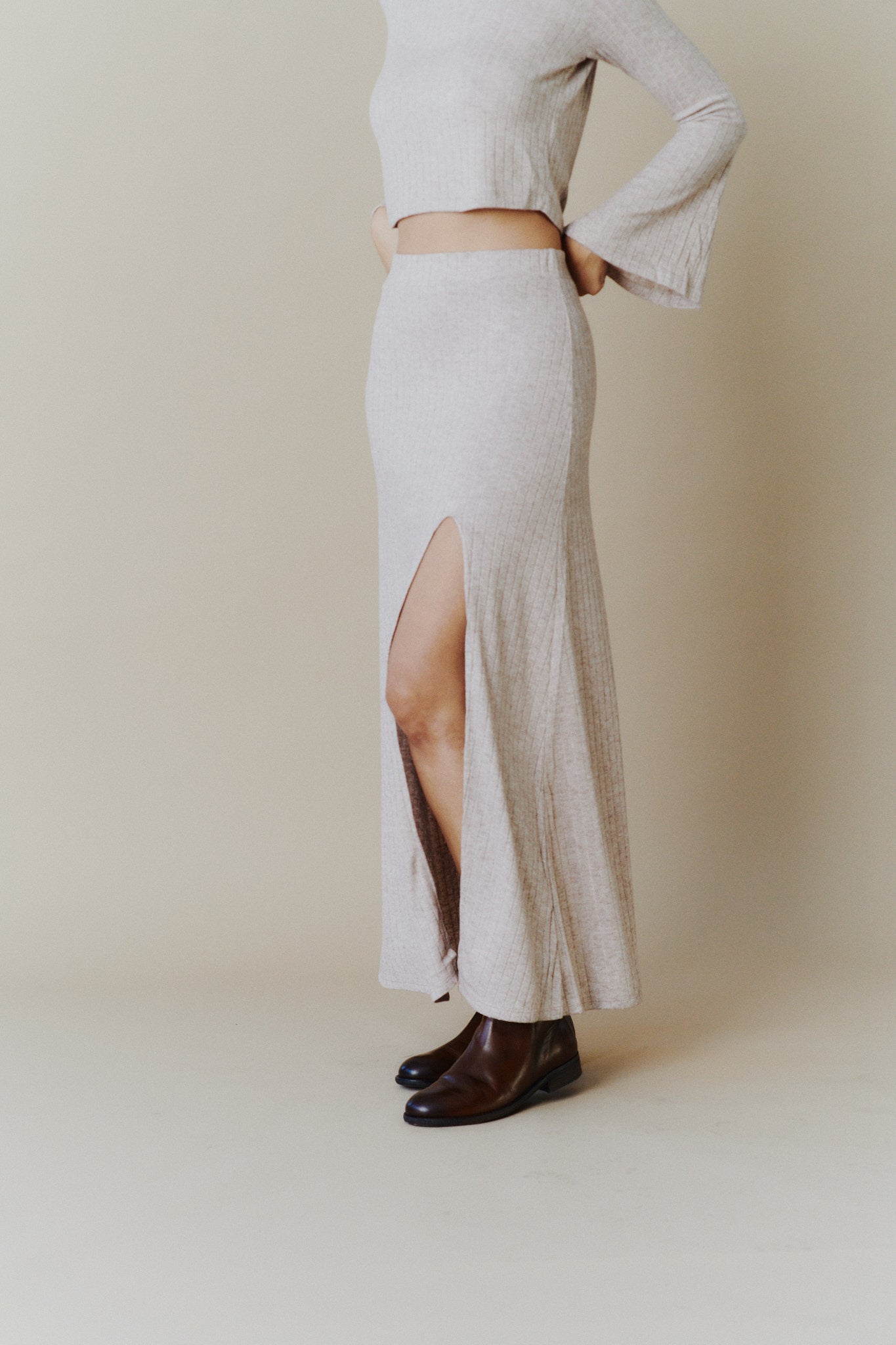 Malala black winter skirt