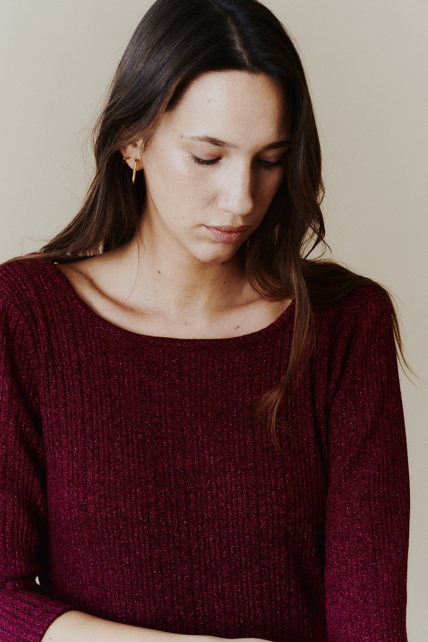 Vestido Afrodita Aubergine winter