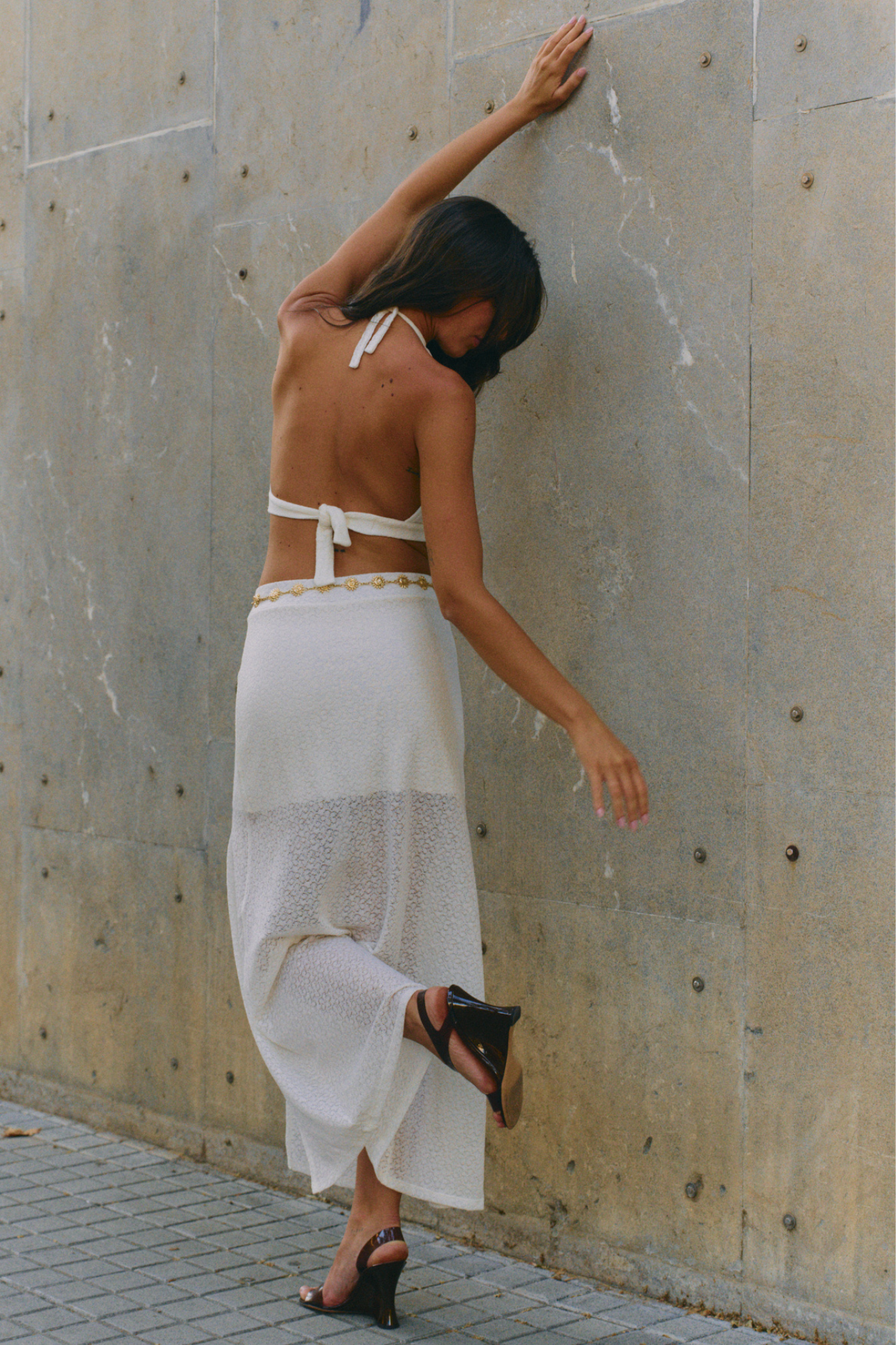 Falda Malala White