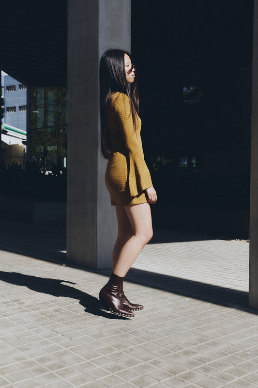 Vestido Nusa Mustard winter