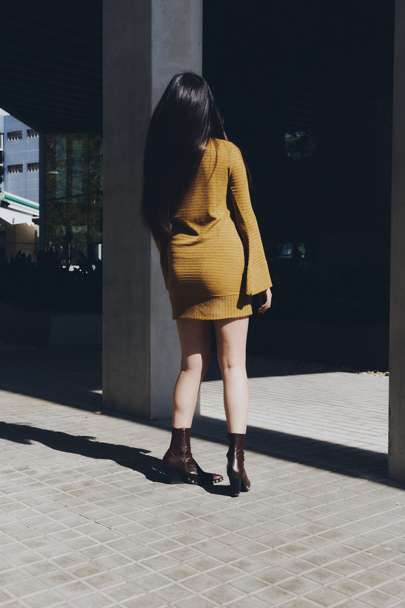 Vestido Nusa Mustard winter