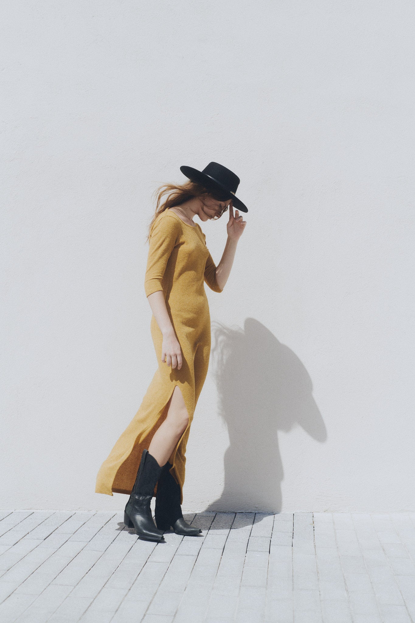 Vestido Afrodita Mustard winter