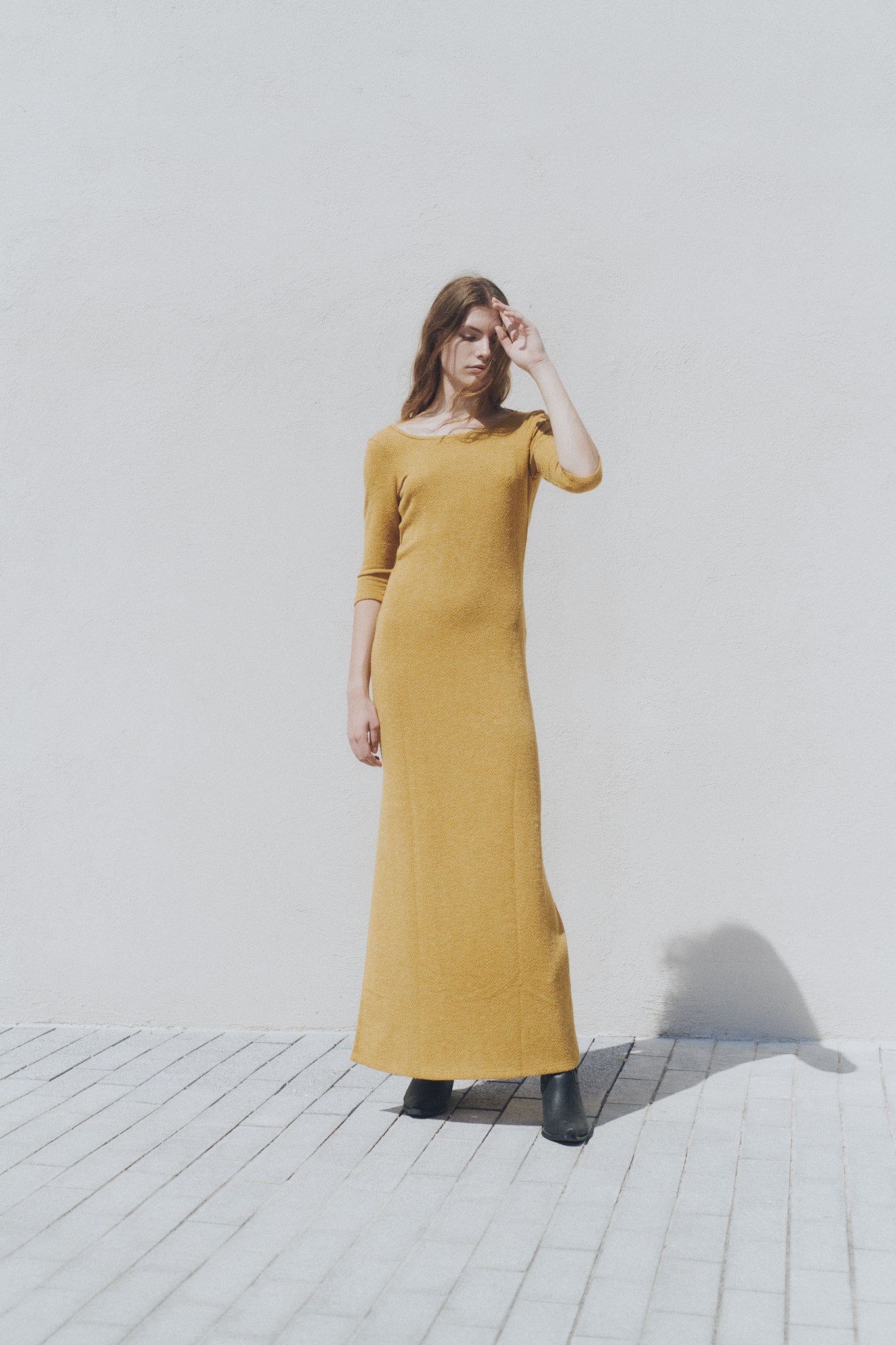 Vestido Afrodita Mustard winter