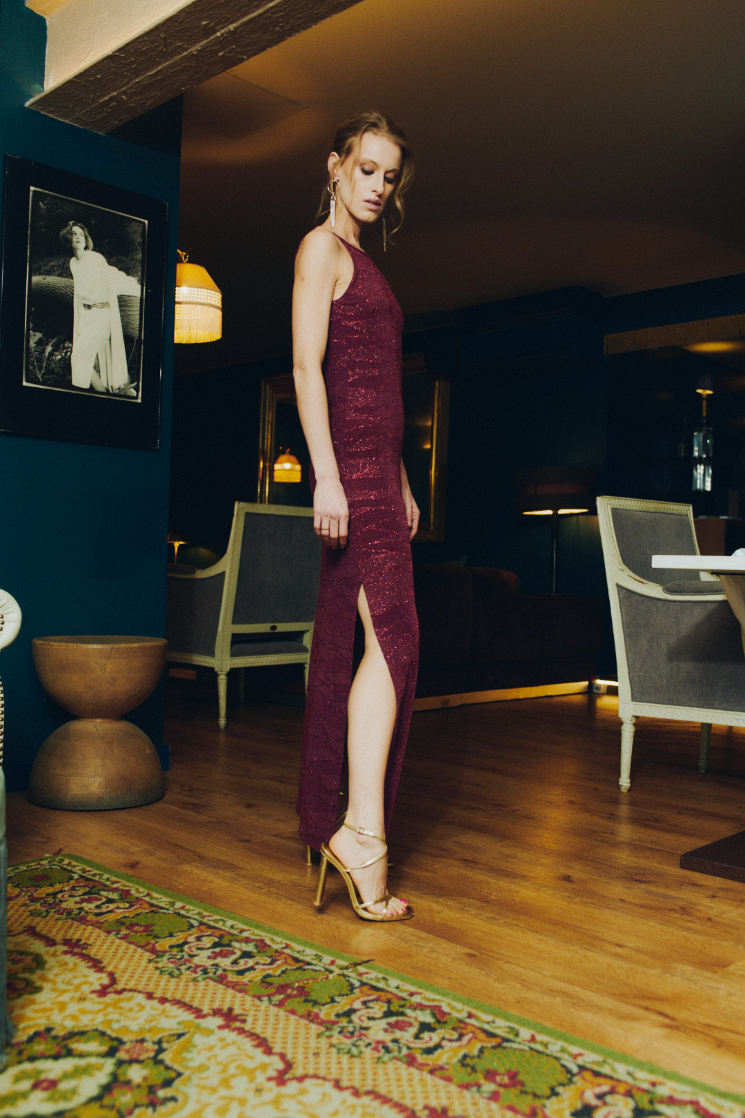 Vestido Afrodita Shine purple