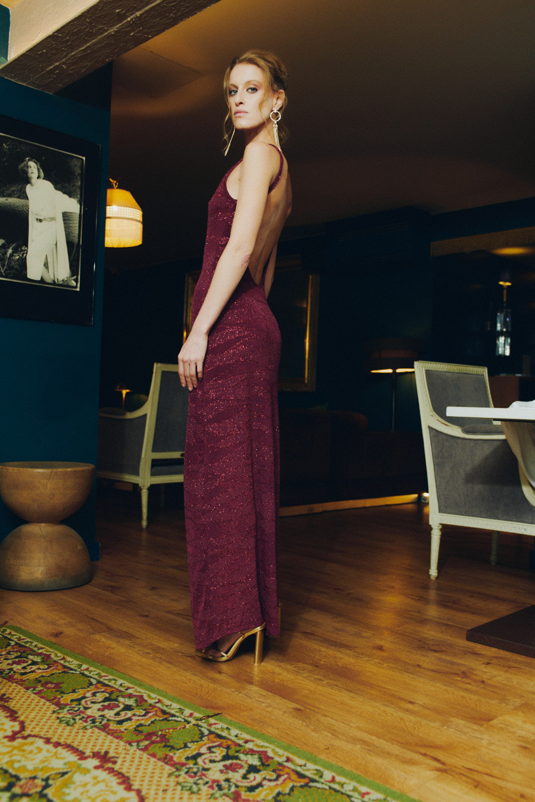 Vestido Afrodita Shine purple