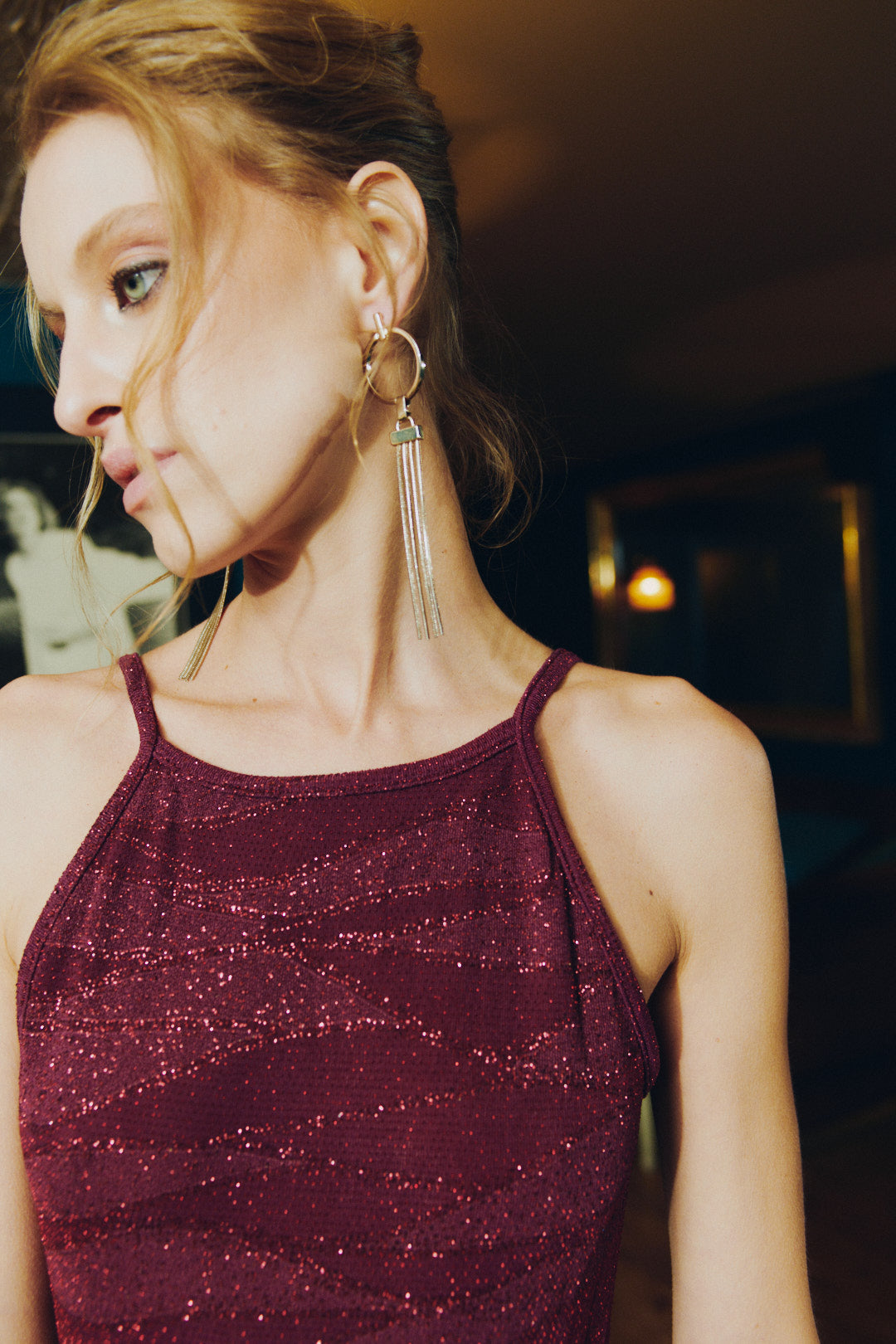 Vestido Afrodita Shine purple