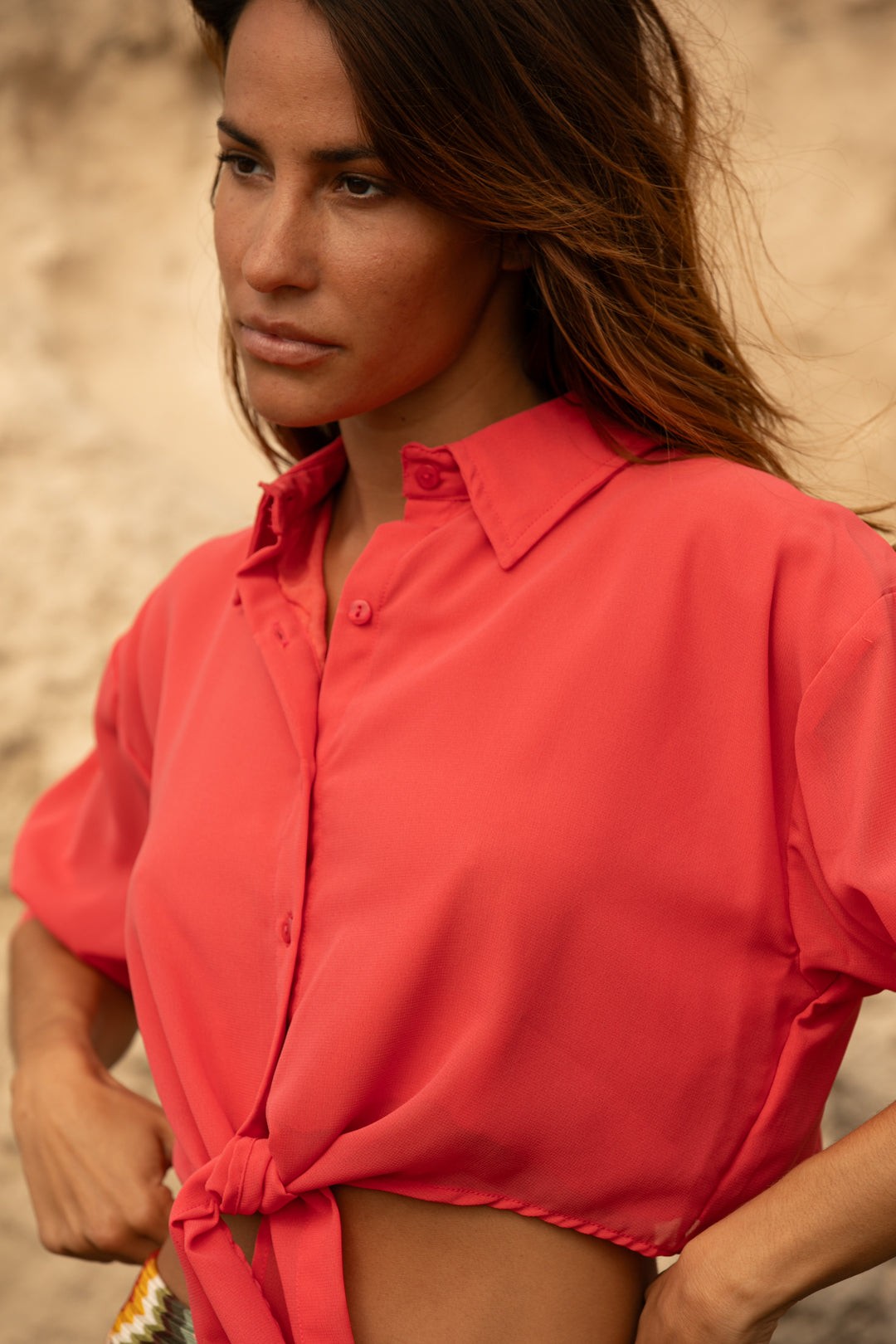 Elpis coral shirt