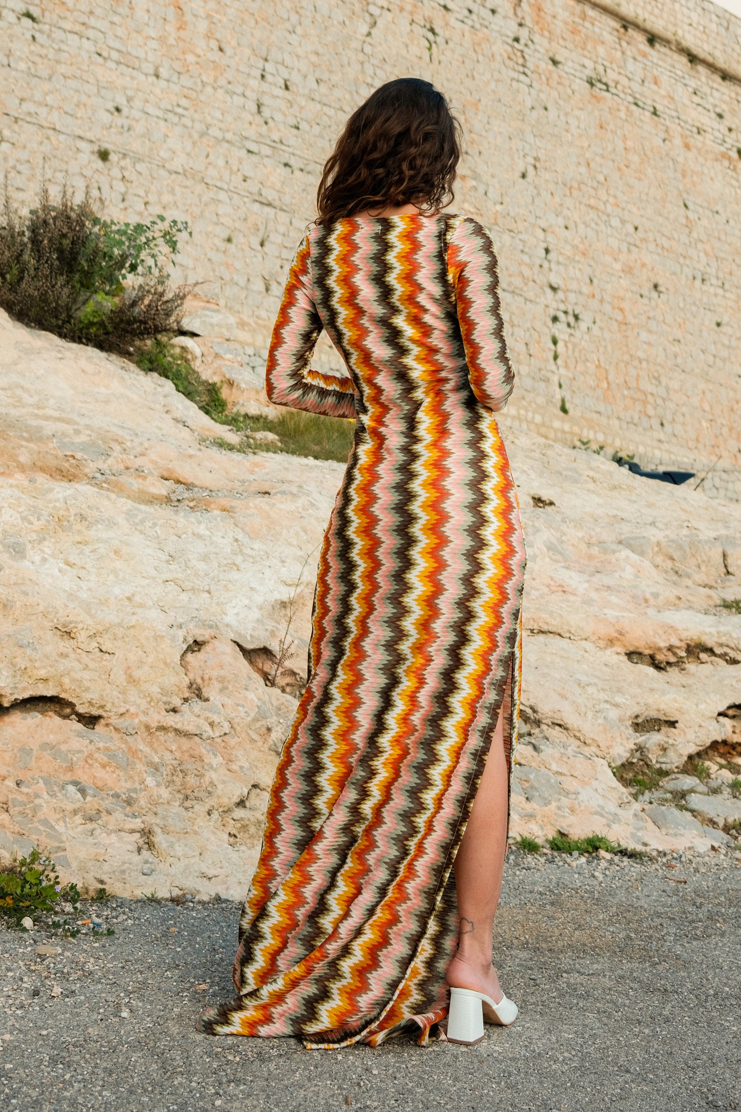 Vestido Venus Twisty manga larga