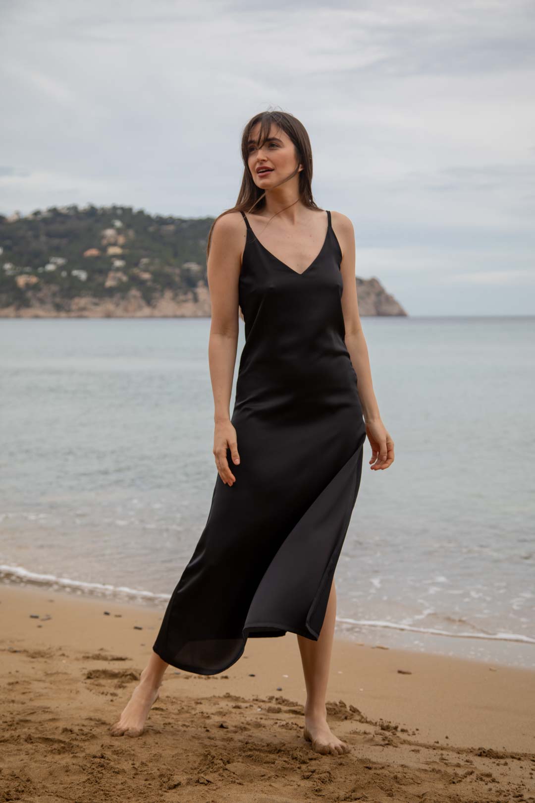 Vestido lencero Tanit Black
