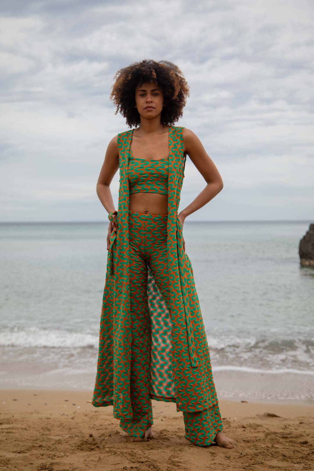 Chaleco Artemisa Green Waves