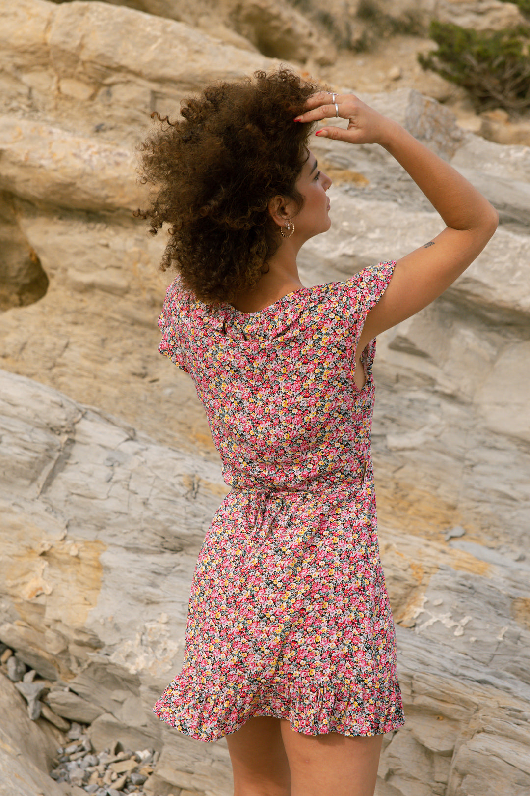 Vestido Gaia flowers corto
