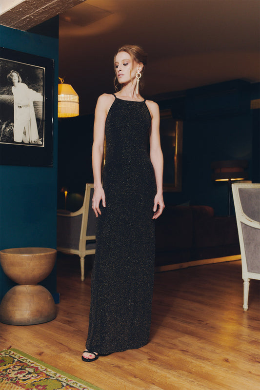 Vestido Afrodita Gold Sparkle