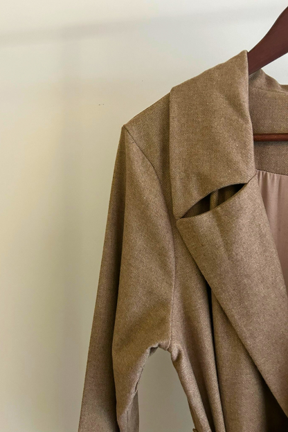 Abrigo · Beige Wool