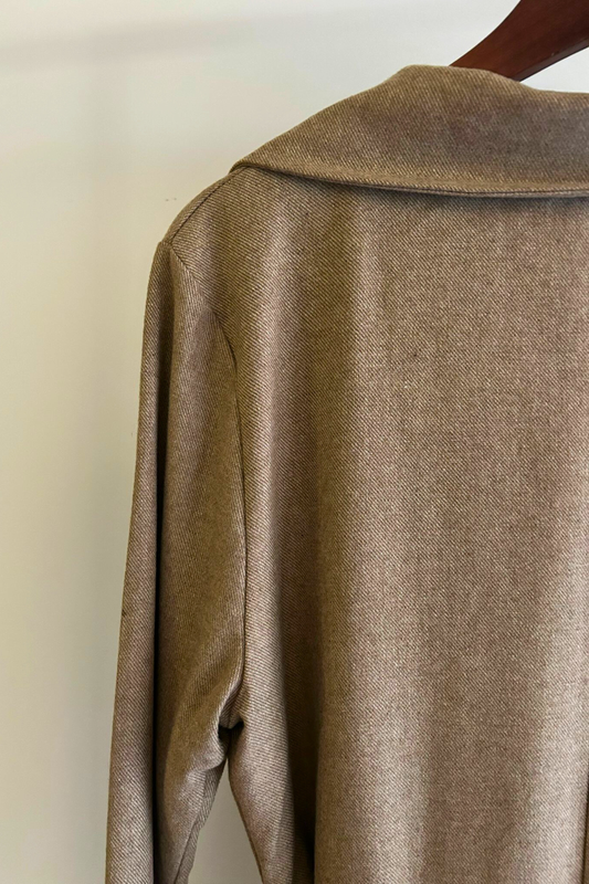 Abrigo · Beige Wool