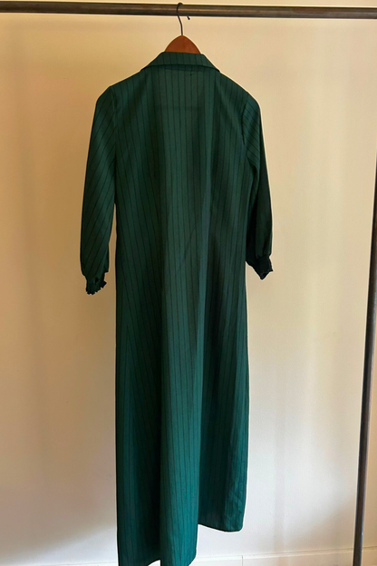 Vestido Camisero · Green Stripes