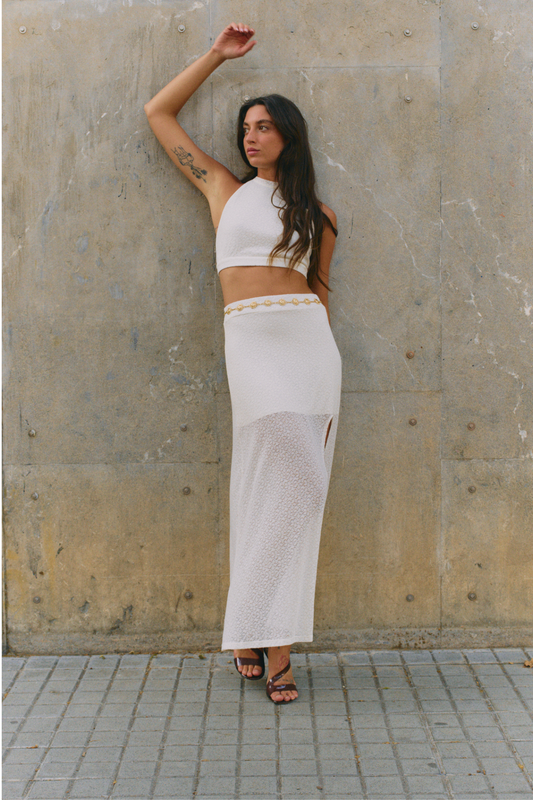 Falda Malala White