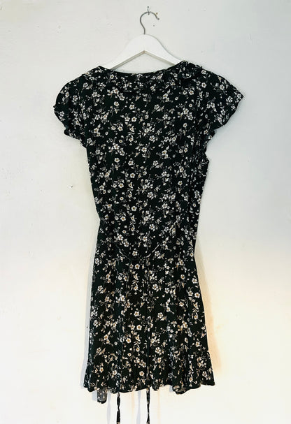 Vestido Gaia Corto flower caqui