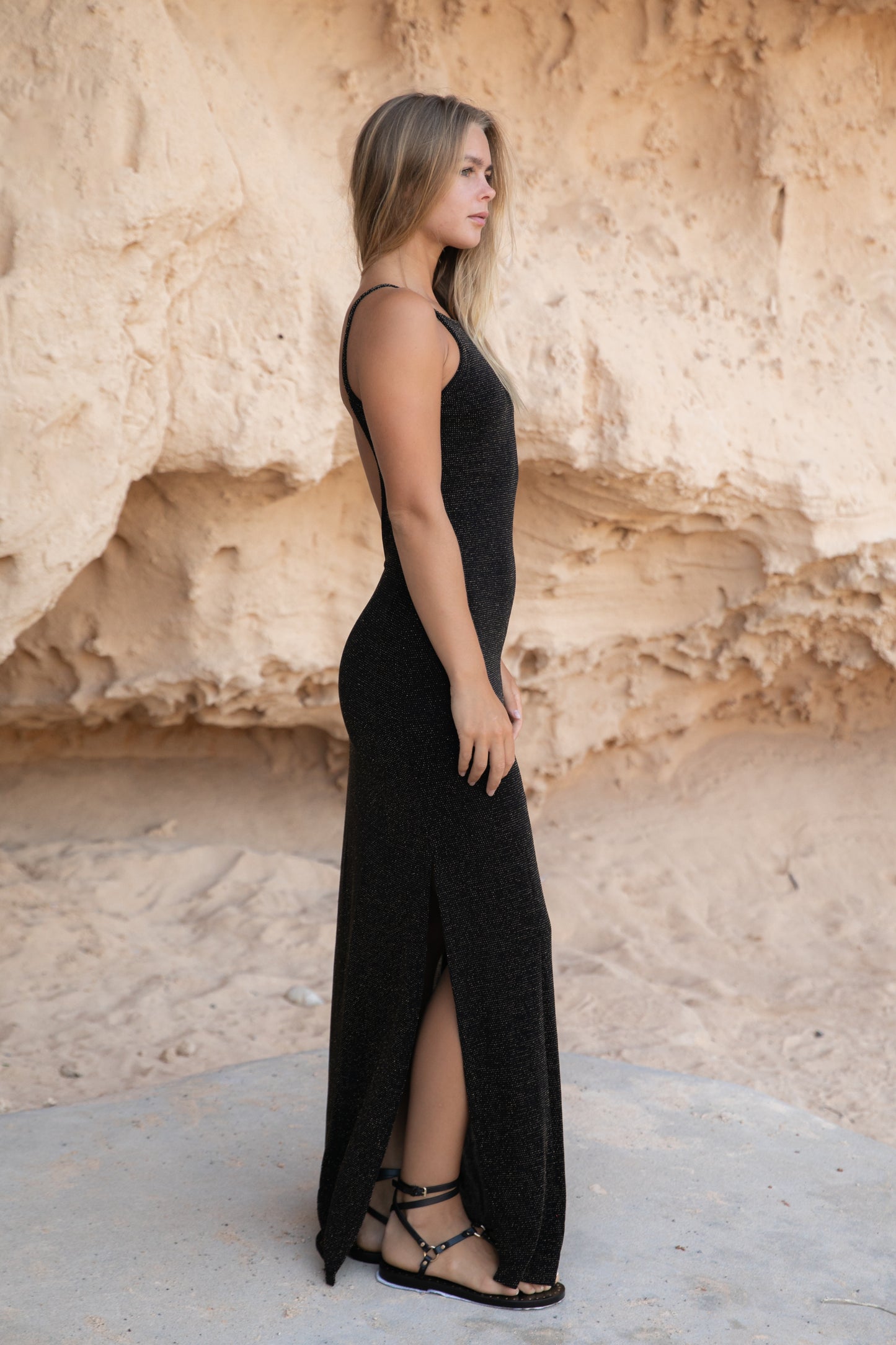 Vestido Afrodita Gold Sparkle
