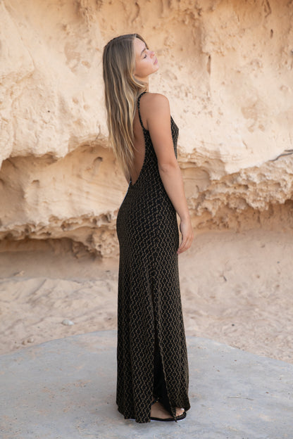Aphrodite gold party dress