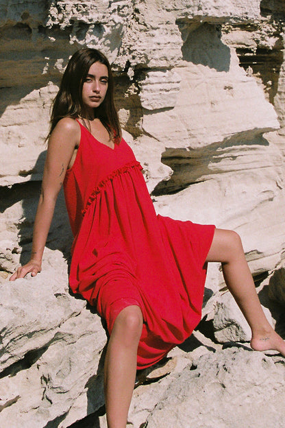 Maxi Dress Gabriella red
